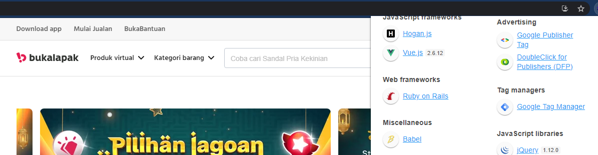 Frontend Framework Yang Digunakan Startup Teknologi Indonesia (Tahun ...